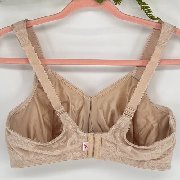 WACOAL 85567 SAND NUDE CALLA LILY JACQUARD AWARENESS UNDERWIRE BRA Size 42DD - Picture 3 of 11